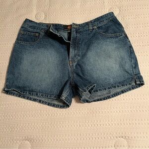 Route. 66 Vintage 90’s‎ Shorty Shorts Blue Jean Y2K Sz 14 Grunge Acid Wash